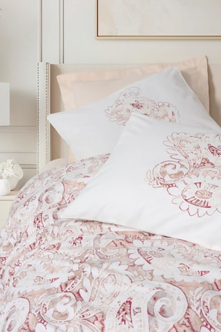 Parure de couette en coton 57 fils/cm² Serava - Rose