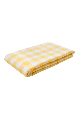Nappe rectangulaire - Jaune et blanc - 160 x 220 cm