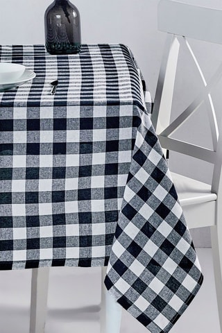 Nappe rectangulaire - Noir et blanc - 160 x 260 cm