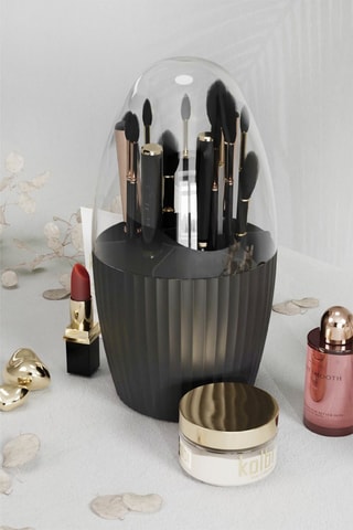 Organisateur de maquillage en plastique sans BPA - 13 x 13 x 25 cm