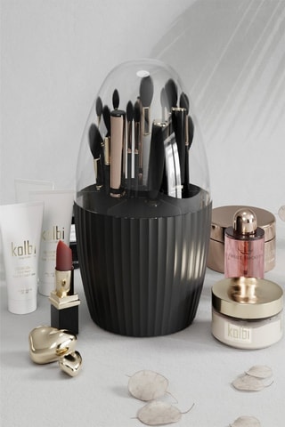 Organisateur de maquillage en plastique sans BPA - 13 x 13 x 25 cm