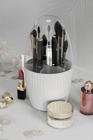 Organisateur de maquillage en plastique sans BPA - 13 x 13 x 25 cm