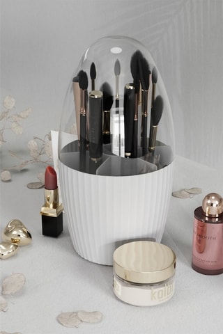 Organisateur de maquillage en plastique sans BPA - 13 x 13 x 25 cm