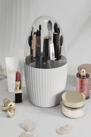 Organisateur de maquillage en plastique sans BPA - 13 x 13 x 25 cm