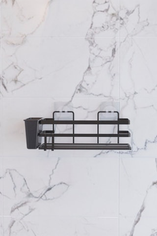 2 étagères de salle de bain Noir - Asir