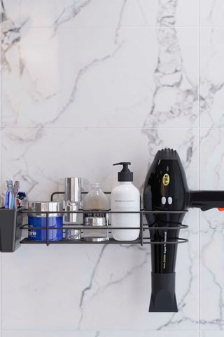 Etagère de salle de bain Noir - Asir