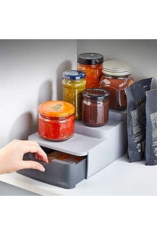 Mini-étagère de cuisine Gris - 11 x 16 x 26 cm - Asir