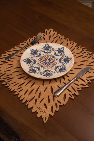 4 sets de table en bois 36 x 36 cm