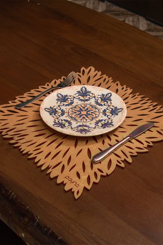 4 sets de table en bois 36 x 36 cm
