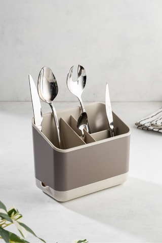 Egouttoir couverts - 16,5 x 10 x 14 cm - Beige