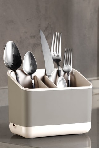 Egouttoir couverts - 16,5 x 10 x 14 cm - Beige
