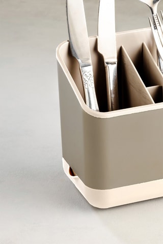 Egouttoir couverts - 16,5 x 10 x 14 cm - Beige