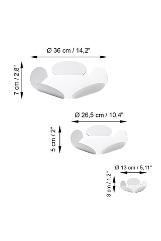 3 présentoirs Rodos  Blanc