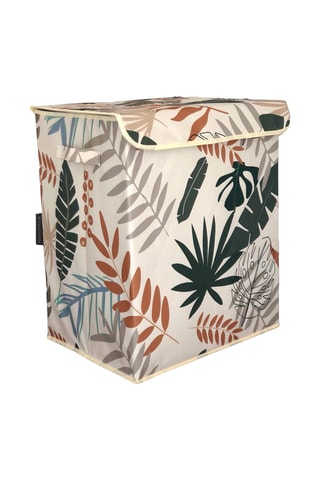 Panier de rangement - 67 l - Vert foncé et beige