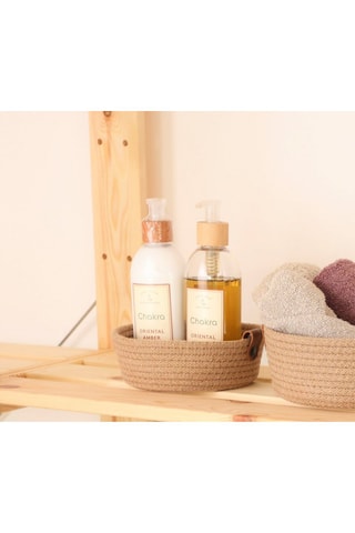 3 paniers de rangement - 15 x 15 x 6 cm - Beige
