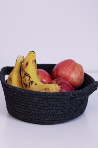 3 paniers de rangement - 20 x 20 x 8 cm - Noir