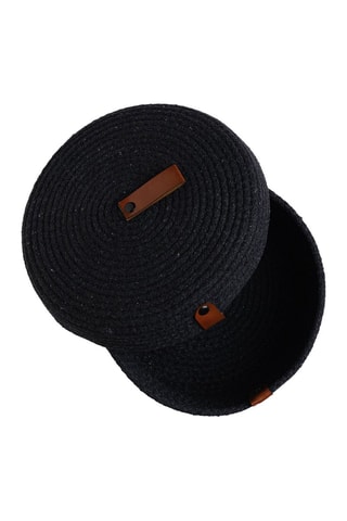 3 paniers de rangement - 15/20/25 cm - Noir