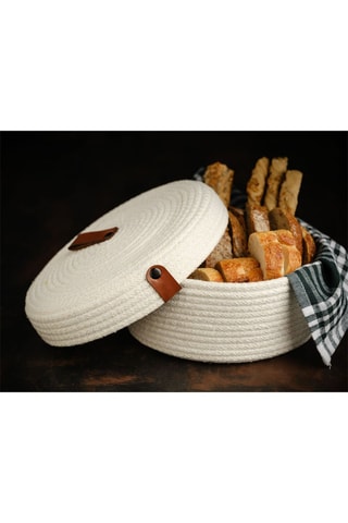 3 paniers de rangement - 20 x 20 x 9 cm - Blanc