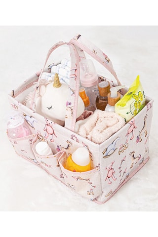 Panier de rangement - 30 x 21 x 20 cm - Rose