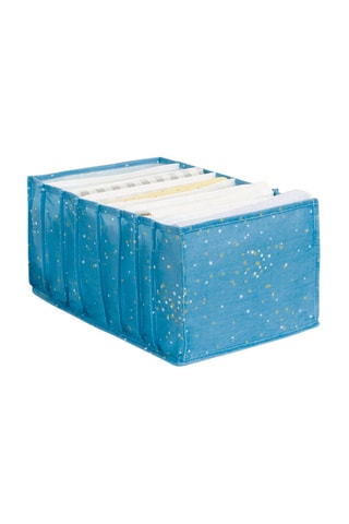 Panier de rangement - 37 x 18 x 24 cm - Ciel