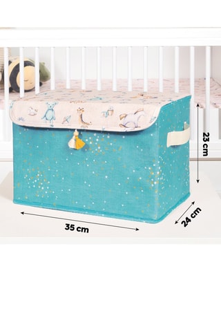 Cube de rangement - 35 x 23 x 24 cm - Ciel