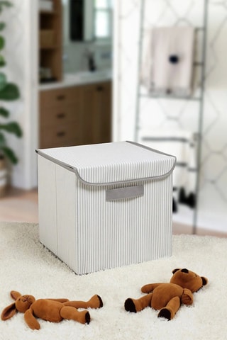Cube de rangement - 30 x 30 x 30 cm - Gris foncé