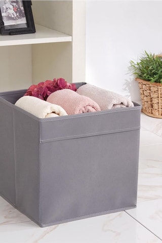 Cube de rangement - 30 x 30 x 30 cm - Gris