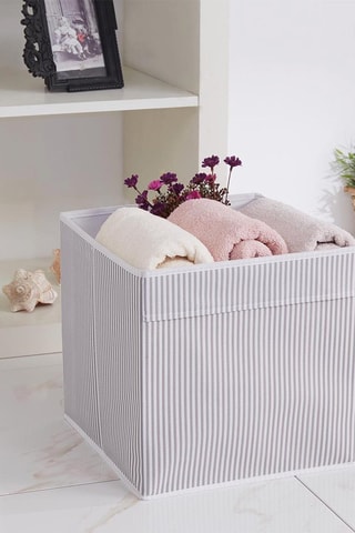 Cube de rangement - 30 x 30 x 30 cm - Gris