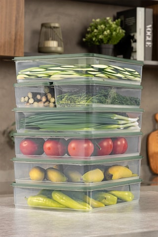7 boîtes de rangement - 1650 et 3500 ml