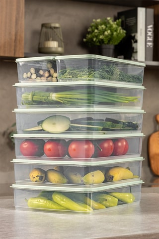 7 boîtes de rangement - 1650 et 3500 ml