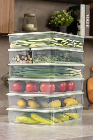 7 boîtes de rangement - 1650 et 3500 ml