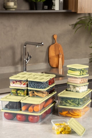 17 boîtes de rangement - 350 à 3500 ml