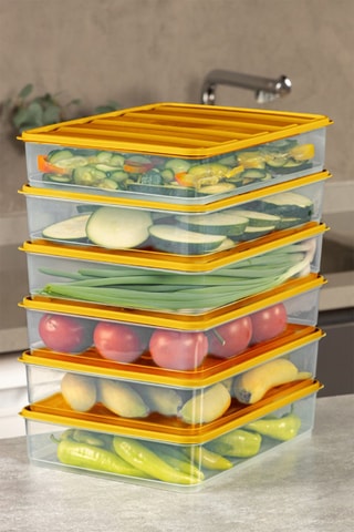 4 boîtes de rangement - 3500 ml
