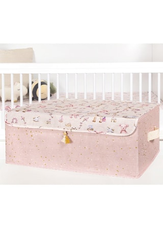 Cube de rangement - 50 x 19 x 39 cm - Rose