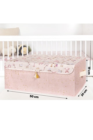 Cube de rangement - 50 x 19 x 39 cm - Rose