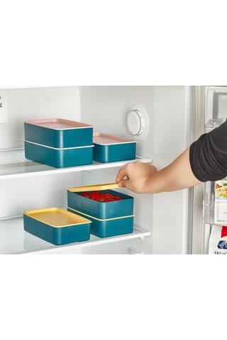 2 lunch box en plastique sans BPA - 18,5 x 11 x 5 cm