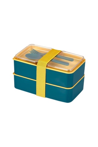 2 lunch box en plastique sans BPA - 18,5 x 11 x 5 cm