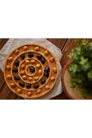 Assiette à apéritif en bambou 
22 cm