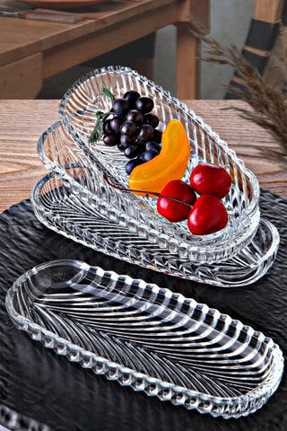 4 plateaux de service - 19 x 8 x 2,5 cm