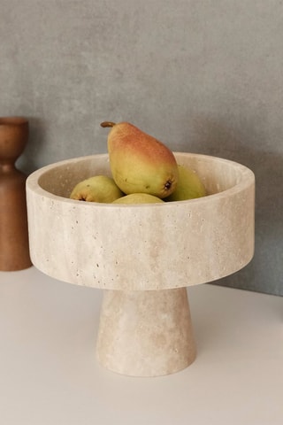Coupelle en marbre travertin - Beige
