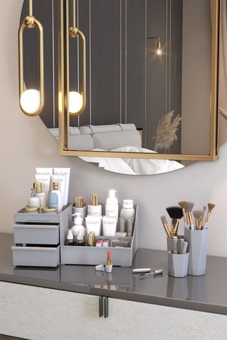 2 organiseurs de maquillage - Gris