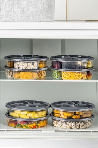 8 boîtes de conservation en plastique sans BPA