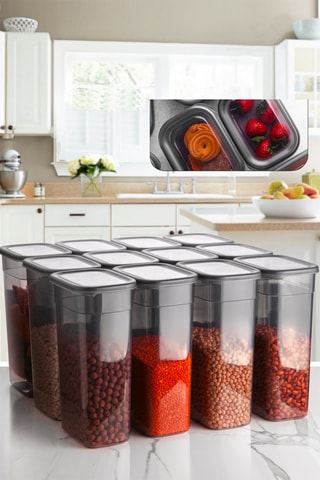 12 boîtes de conservation en plastique sans BPA - 320 cl