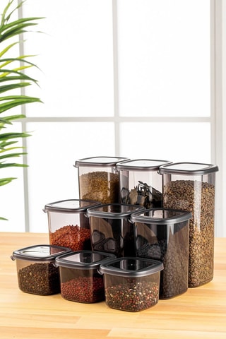 9 boîtes de conservation 0,55 / 1,2 / 1,75 l