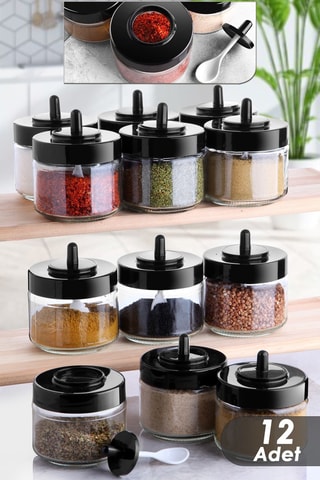 12 pots à épices 30 cl