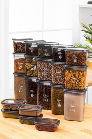 20 boîtes de conservation 0,4 / 0,8 / 1,15 / 1,5 l
