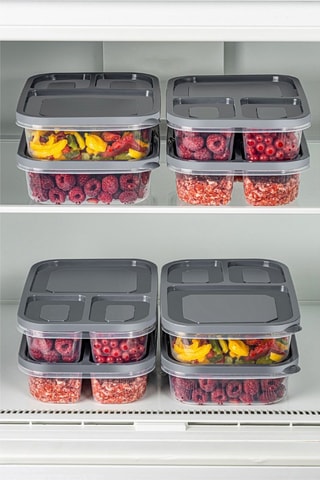 8 boîtes de conservation en plastique sans BPA