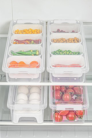 4 boîtes de conservation en plastique sans BPA - 250, 450, 2500 et 3500 ml