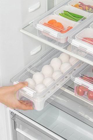 4 boîtes de conservation en plastique sans BPA - 250, 450, 2500 et 3500 ml