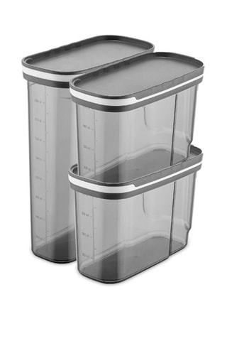 3 boîtes de conservation 1,25 et 2,7 l